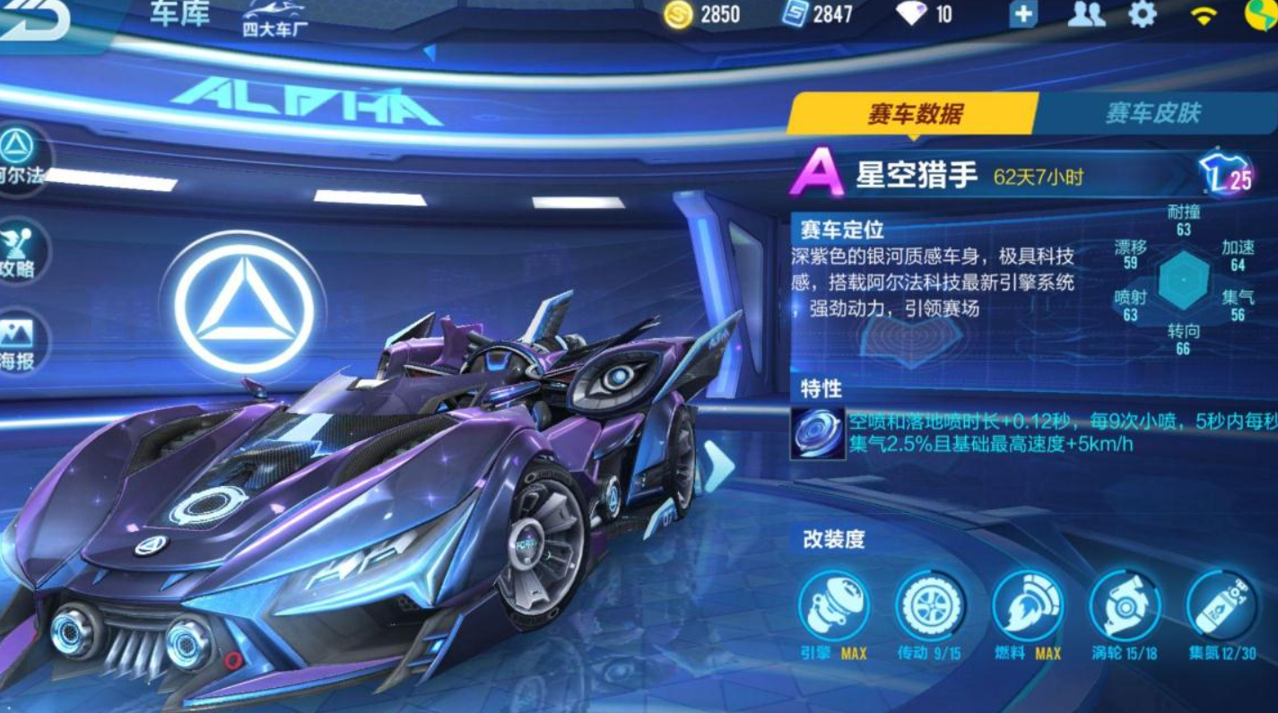 qq飞车手游赛车有什么