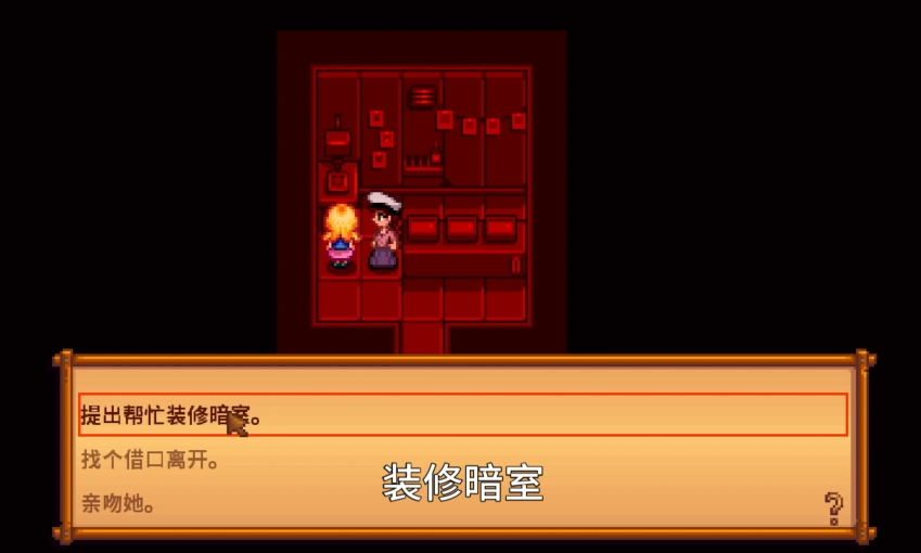 星露谷物语海莉暗室怎么进去