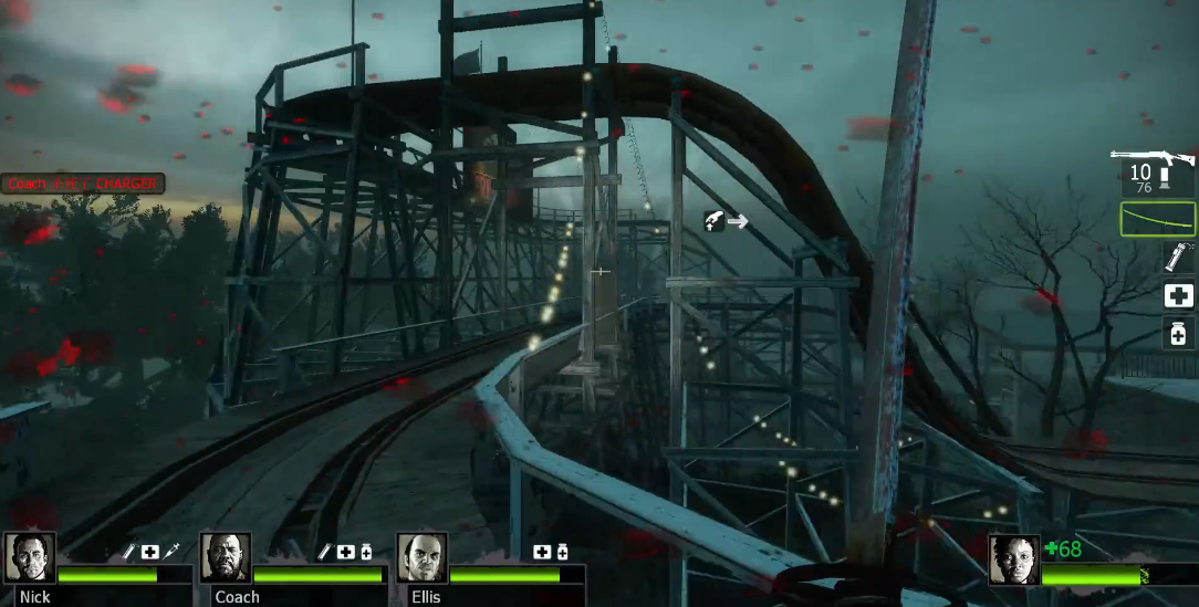 求生之路2过山车怎么过关