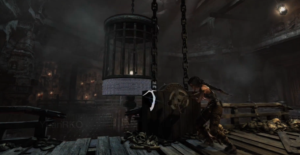 古墓丽影9升降笼子怎么过