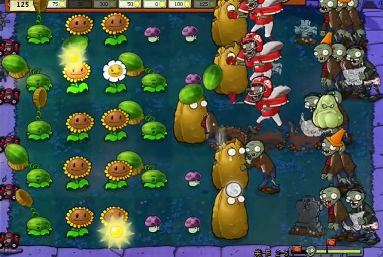 植物大战僵尸2-6怎么过
